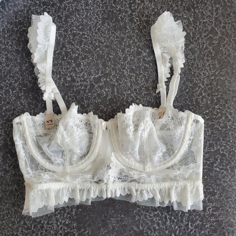 Etam ! Bra N.9 lace underwied bustier (36/B)